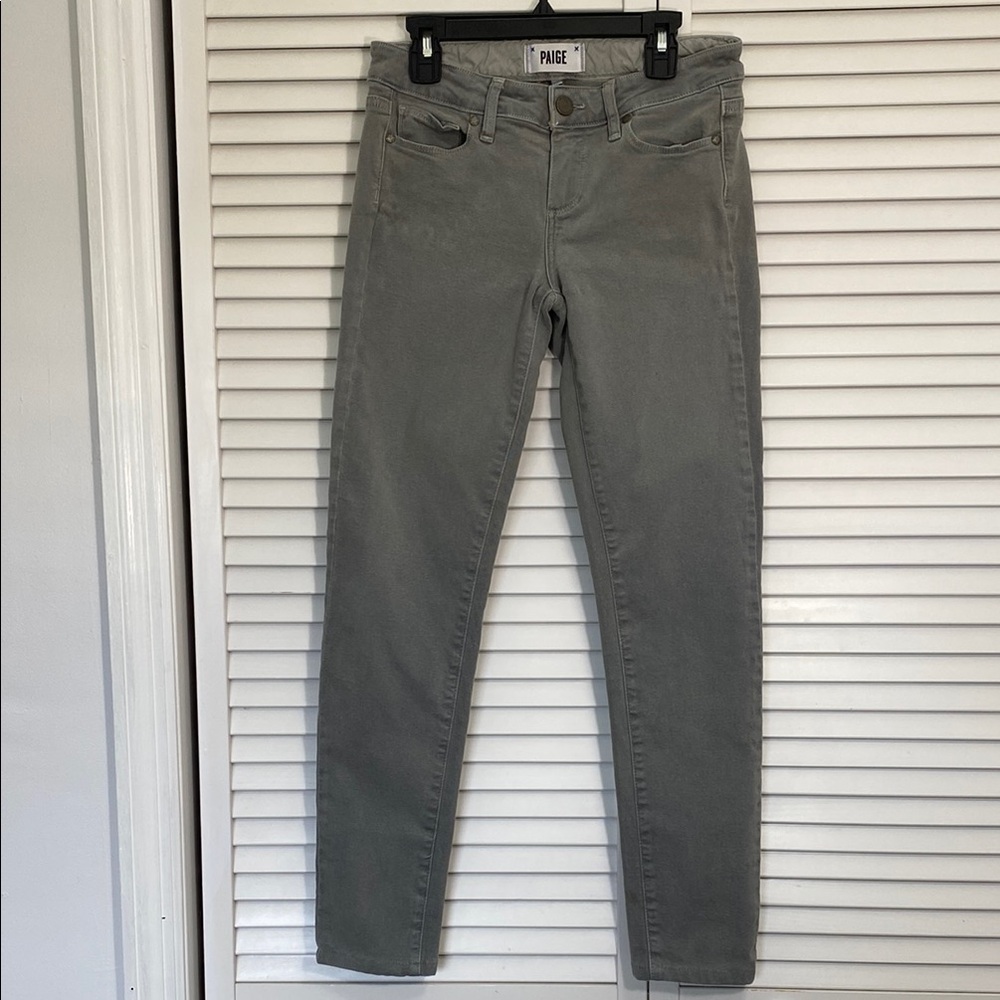 PAIGE Gray Skinny Jeans Modern Fit
